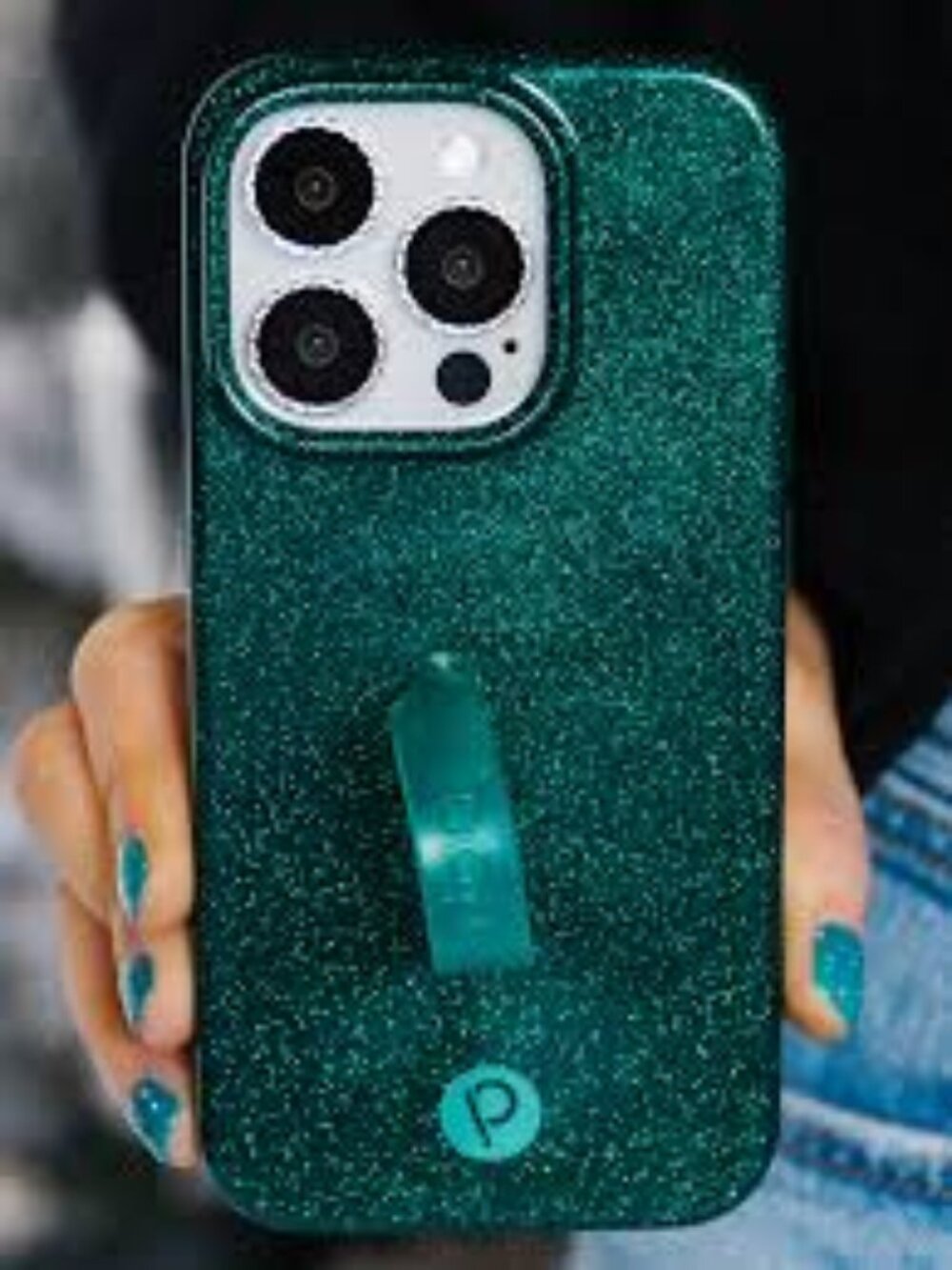 Loopy iPhone 16 pro Emerald Sparkle